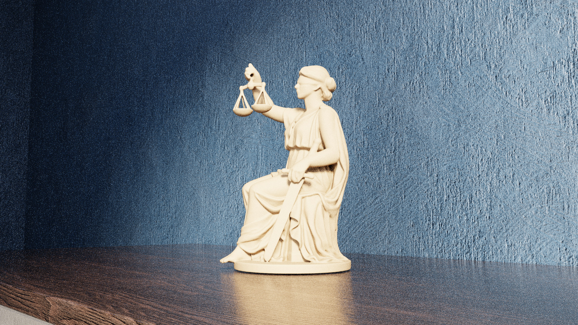 Lady with Scales of Justice