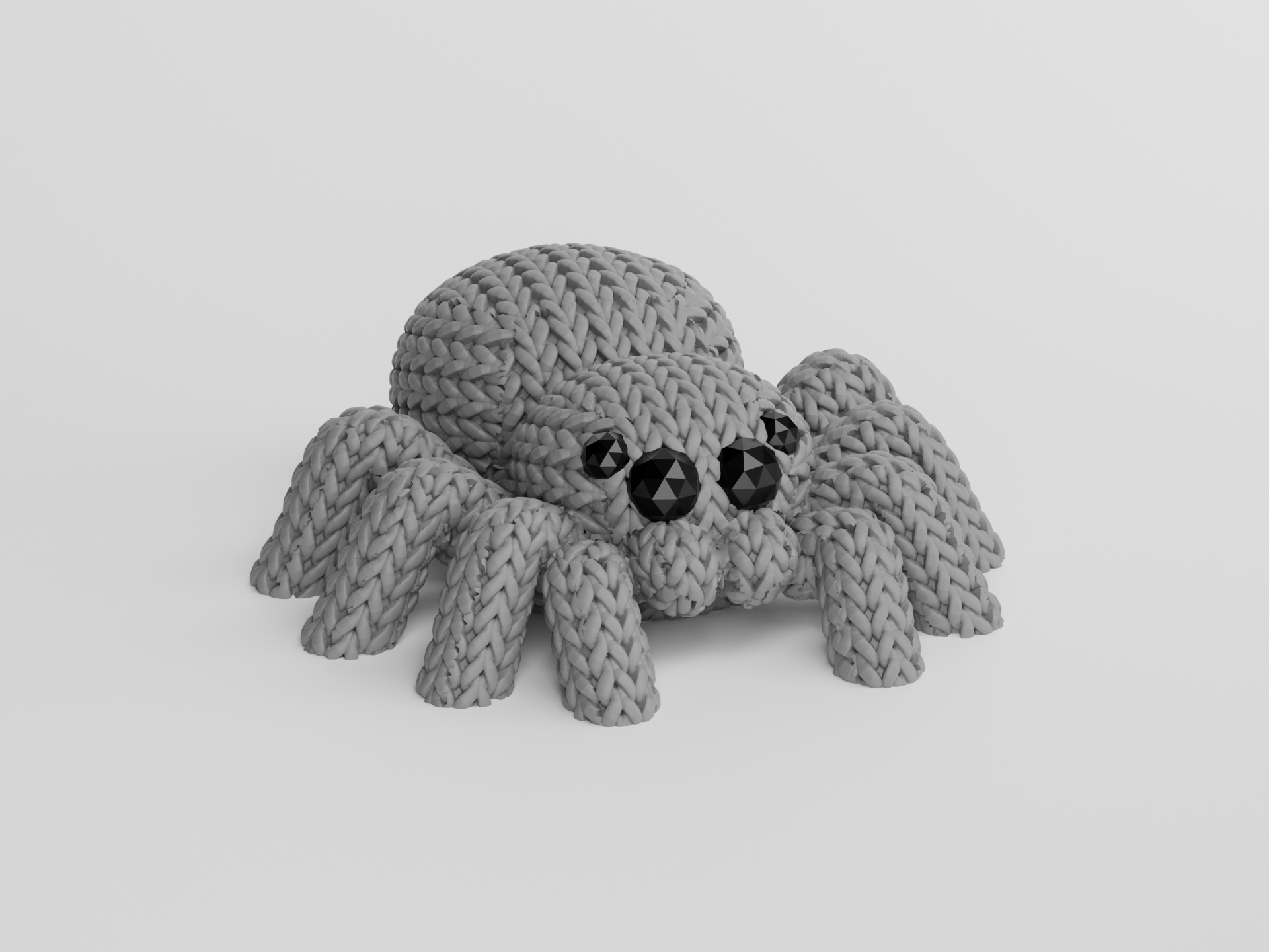 Miniatura 2 do modelo 3D Knitted Spider