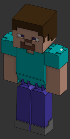 Movable Minecraft Steve