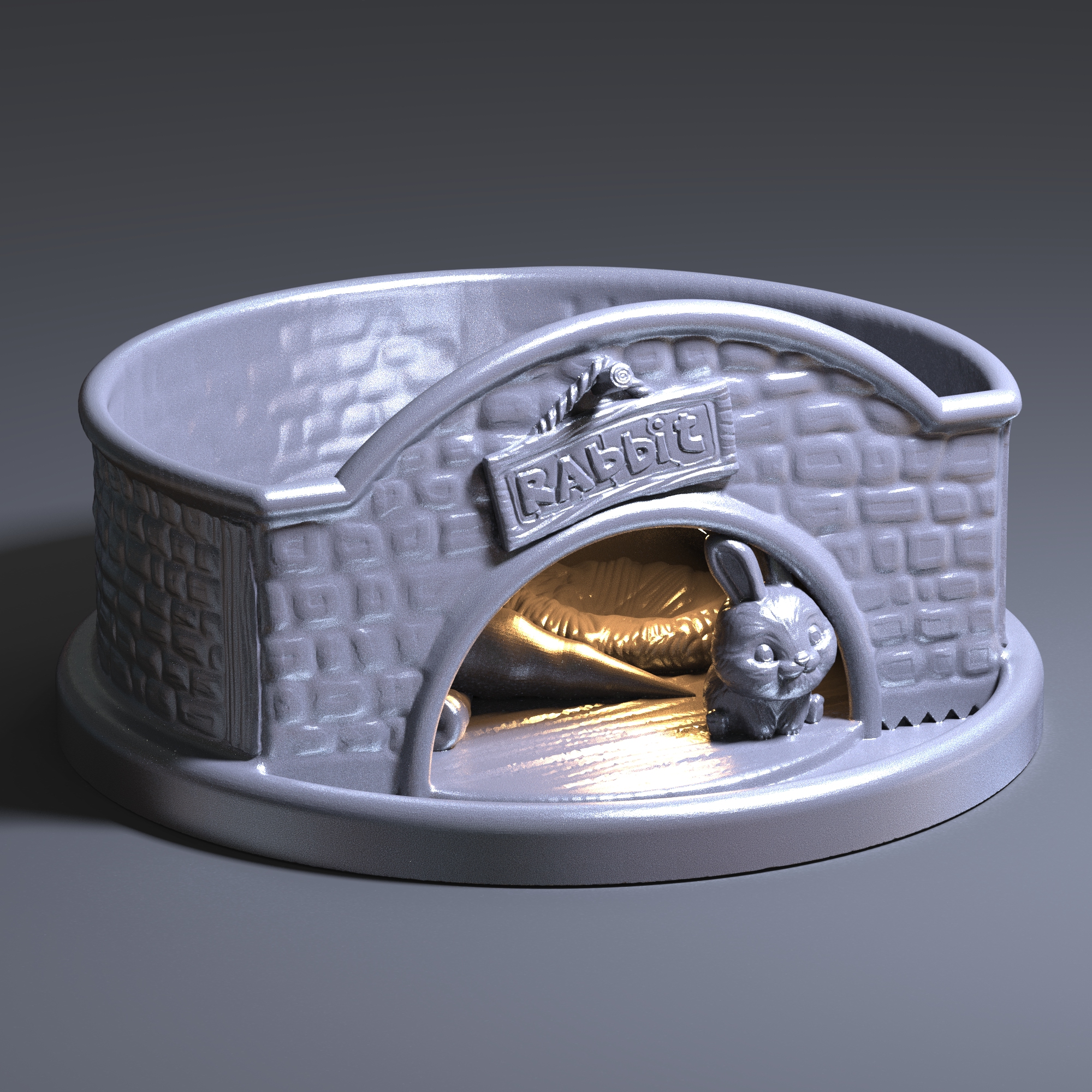 Rabbit’s Stone Burrow - Succulent Pot / Planter