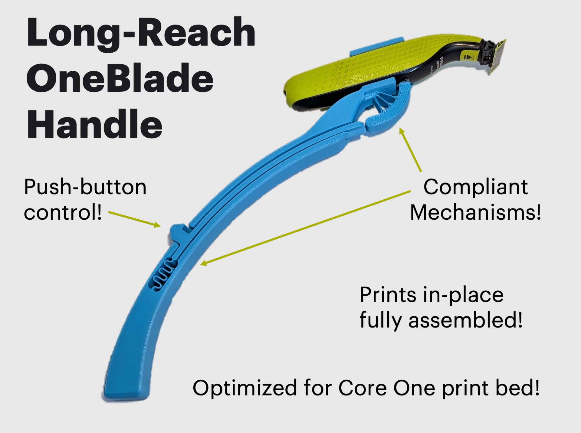 Phillips OneBlade Long-Reach Handle
