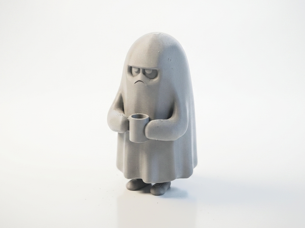 Ghost Drinking Coffee Figurine Collectible 3D Printable