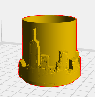 New York Skyline Cup 3D model