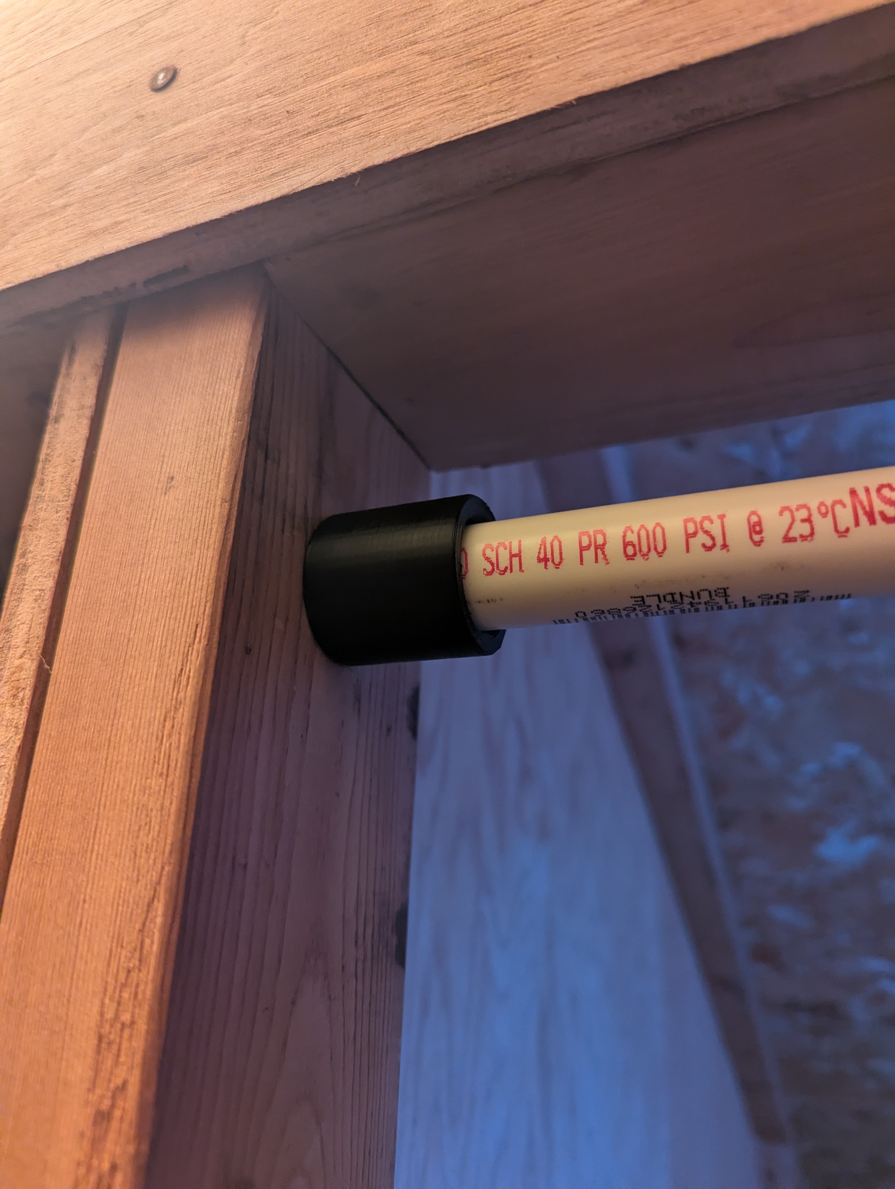 1/2in PVC Rod Hanger 3D model