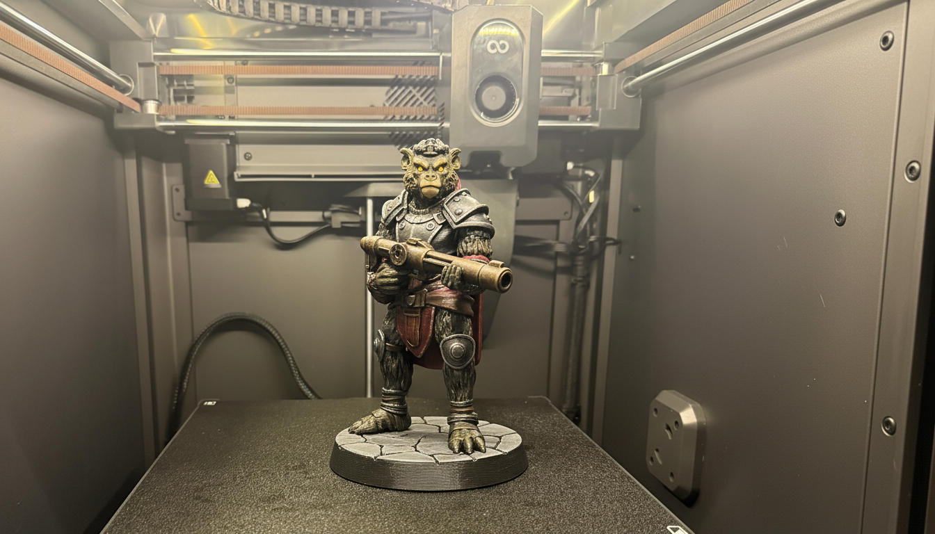 Gorilla with Grenade Launcher - Fierce Sci-Fi Warrior