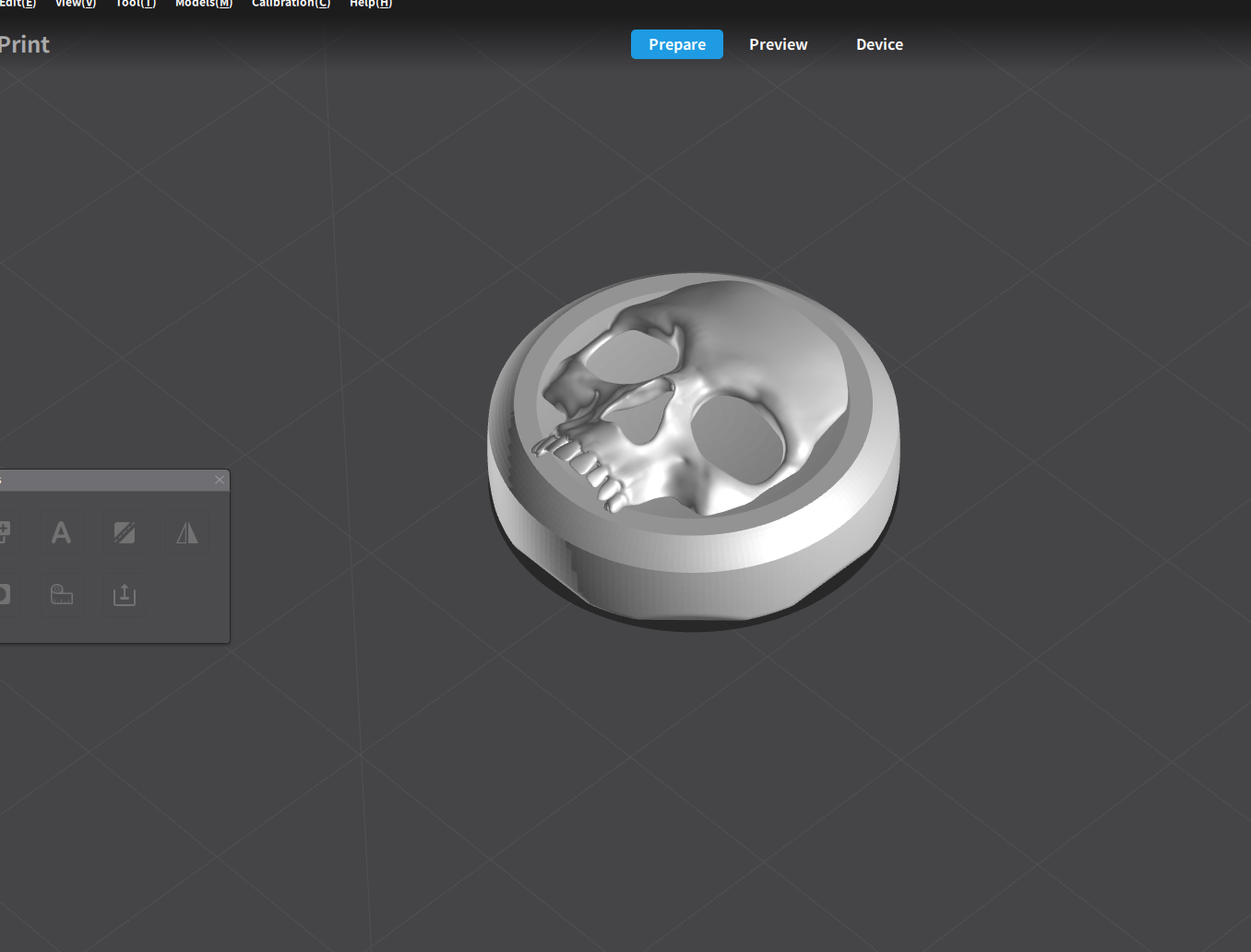 Skull Thumbstick Cap ps5 3D model