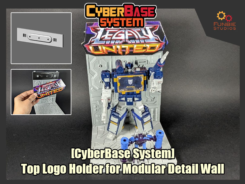 [CyberBase System] Top Logo Holder for Modular Detail Wall