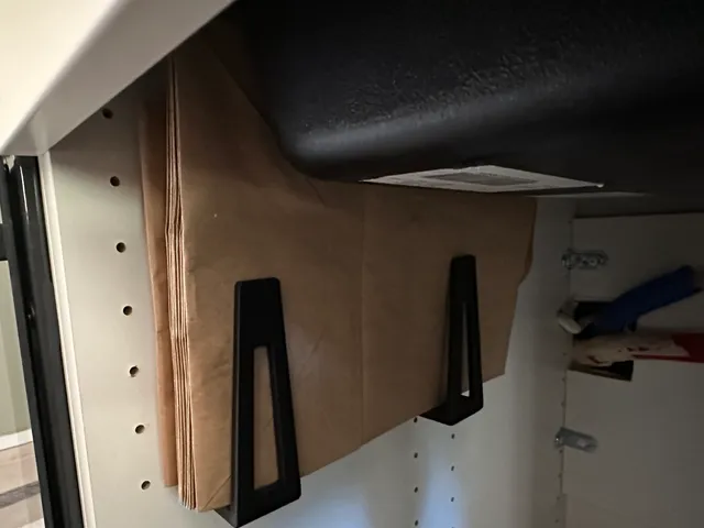 Compact paper bag holder for biowaste bags