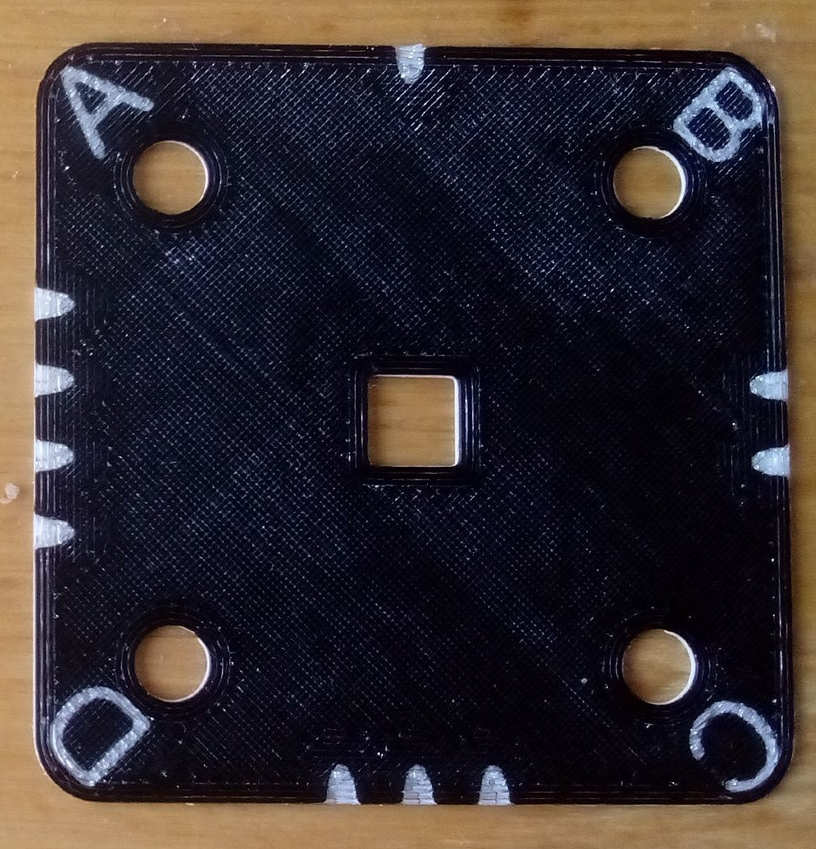 Tablet-weaving card