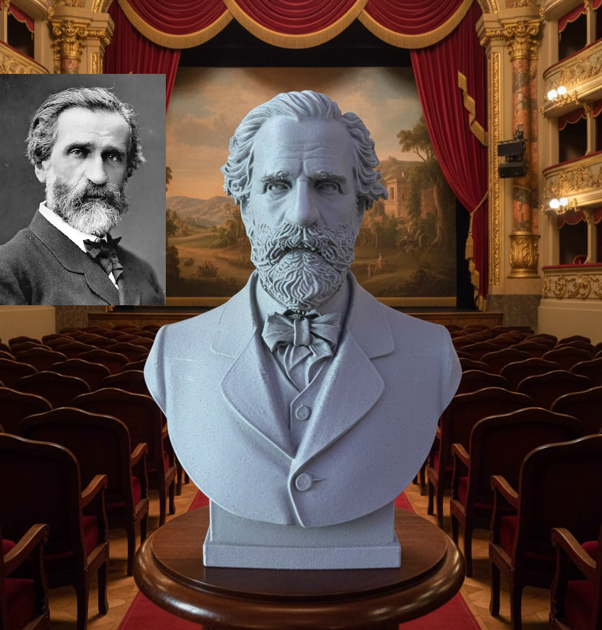 Giuseppe Fortunino Francesco Verdi - Bust