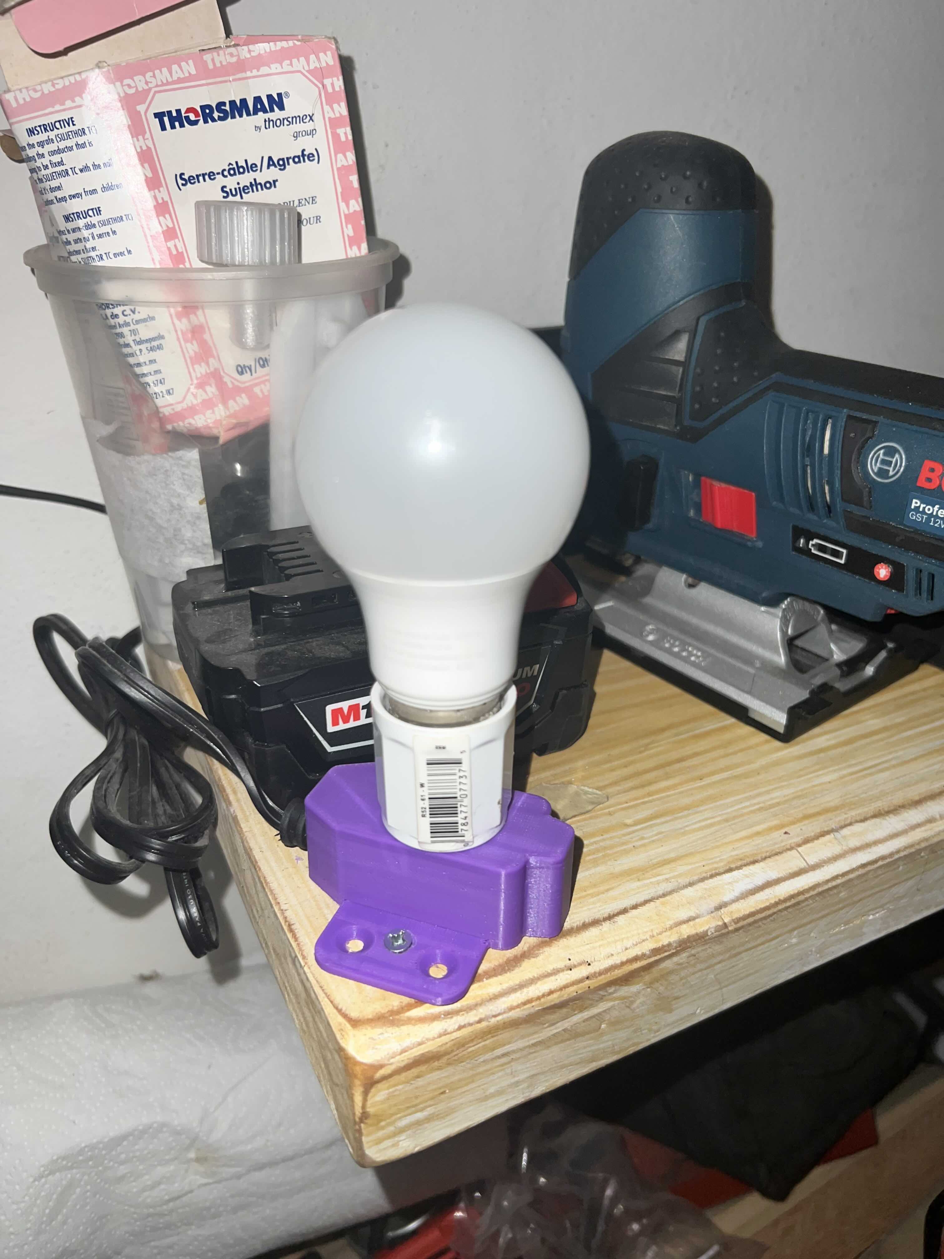 110V Extension Cord Wall-Mount