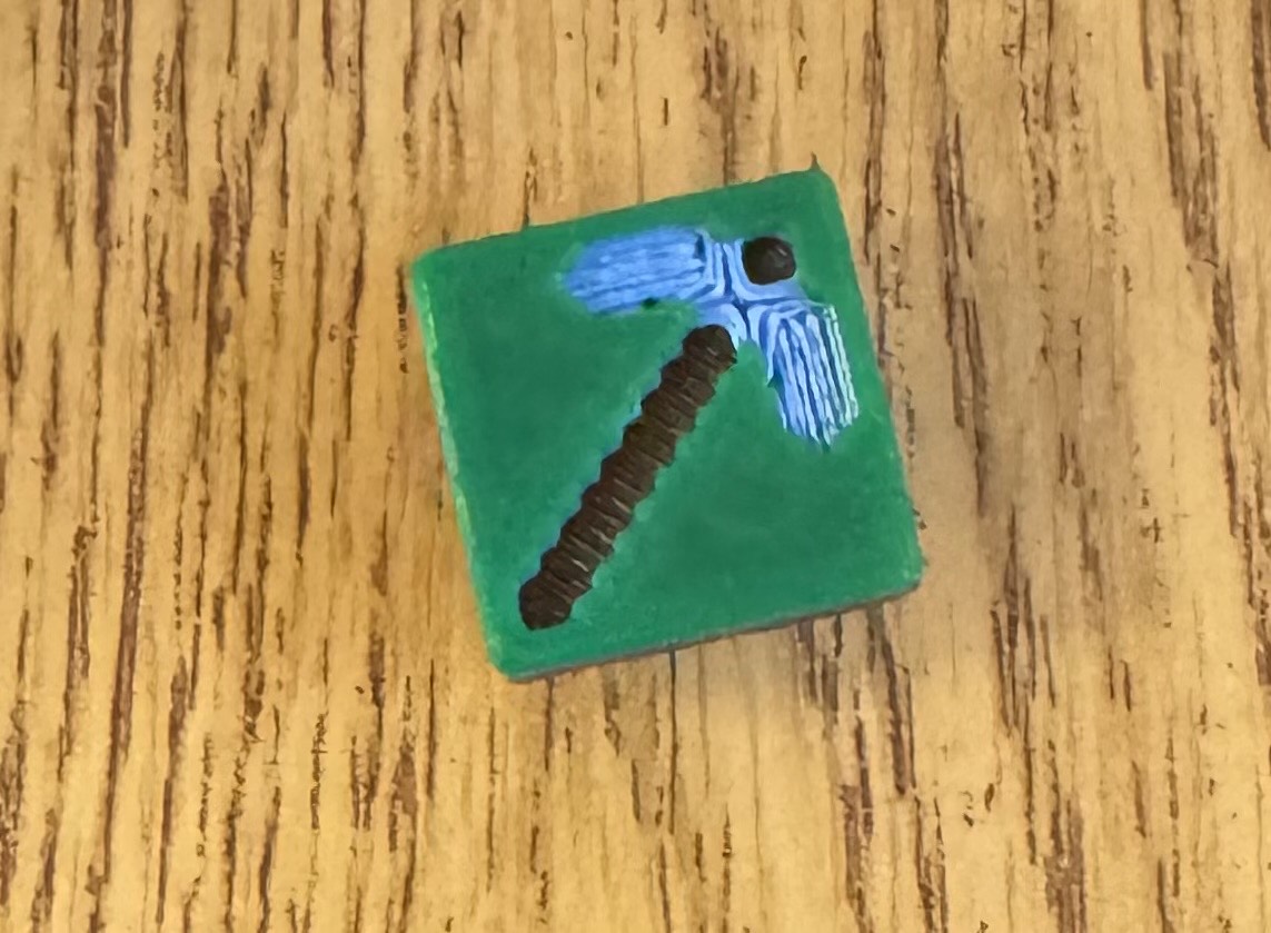 Minecraft Pickaxe Croc Charm
