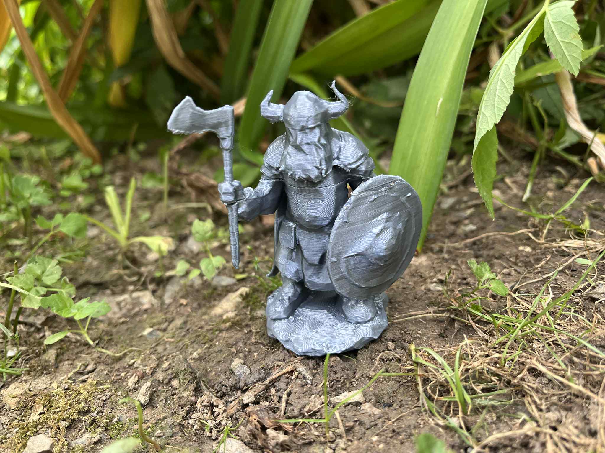 Dwarf Warrior on a pedestal for DnD