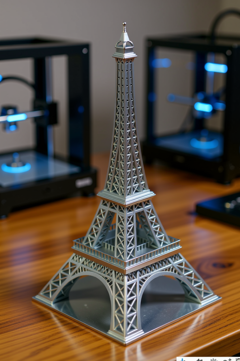 stack the Eiffel tower with Podest for better stacking (Print-in-place)