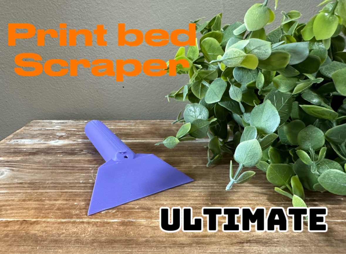 Strong Print Bed Scraper (Thin Edge, Easy Removal)