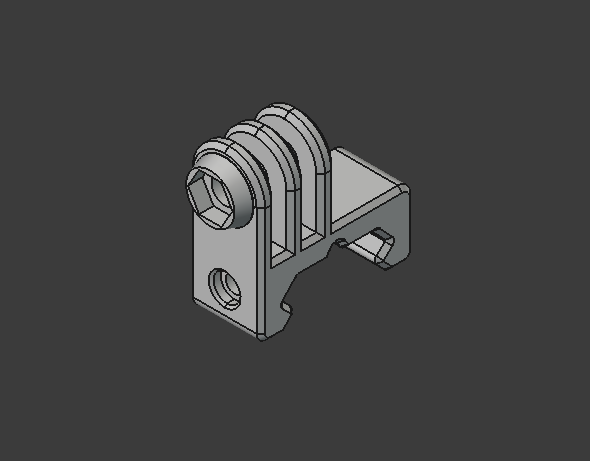 Gopro picatinny mount short