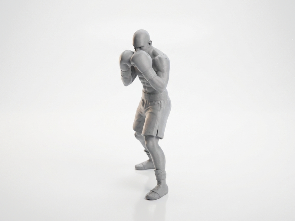 Boxer Stance Fighting Figurine Sports 3D Printable