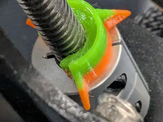 Enlarged Z Axis lead screw rotation indicator