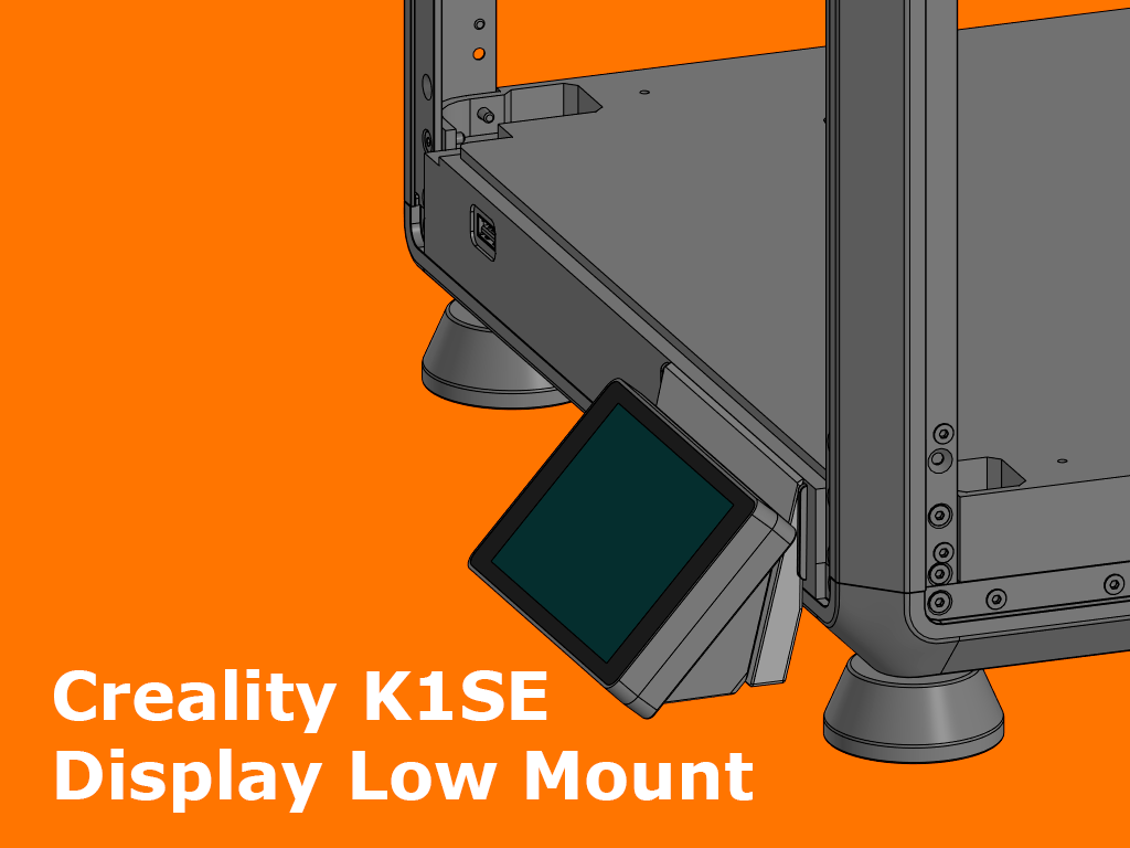Creality K1C/K1SE Display Low Mount