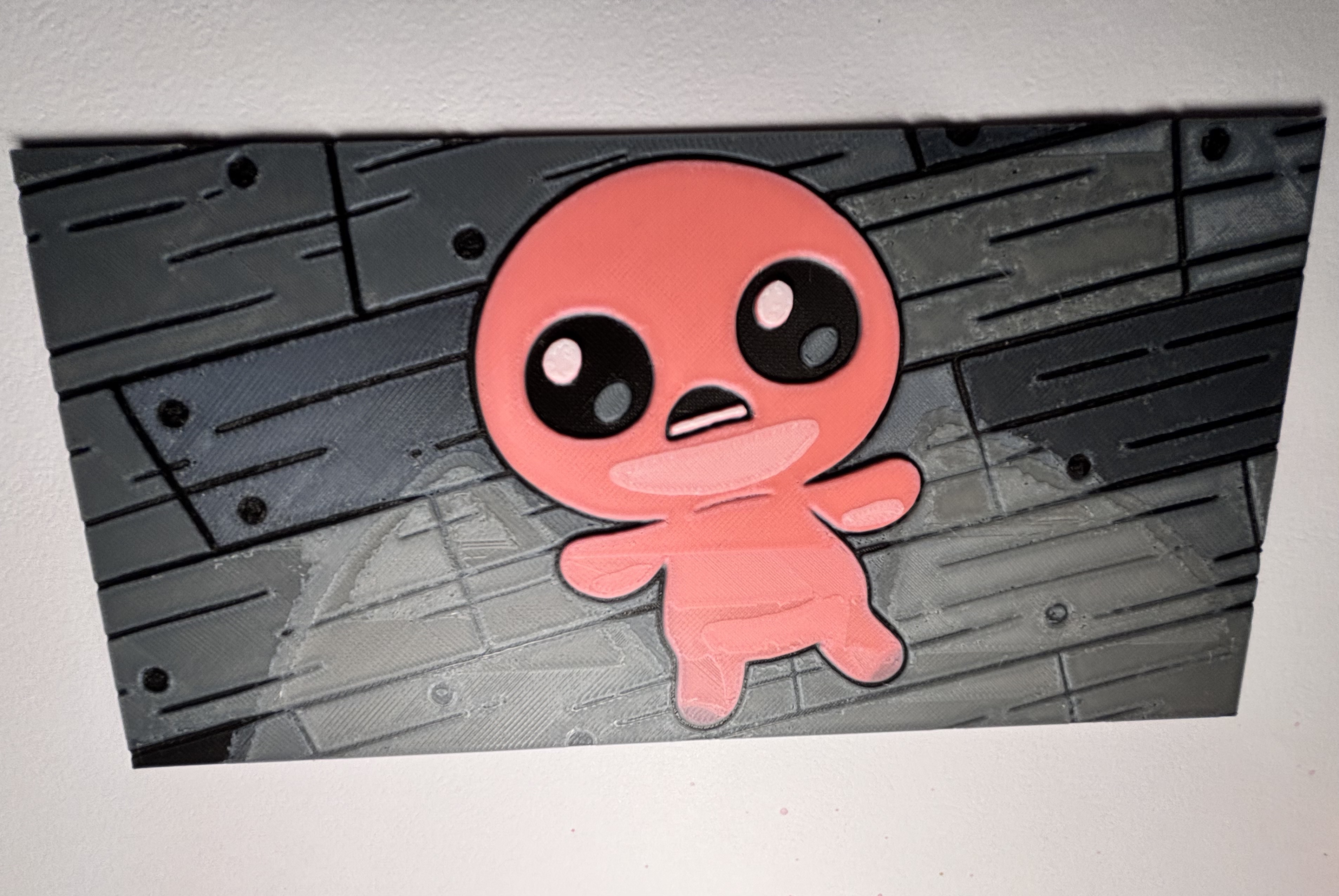 Isaac lying on the floor Hueforge