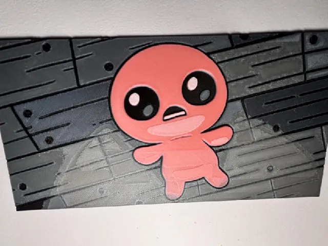 Isaac lying on the floor Hueforge