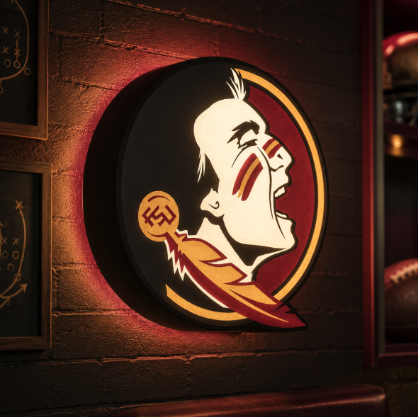 Seminoles Inspired College Football LED Lightbox