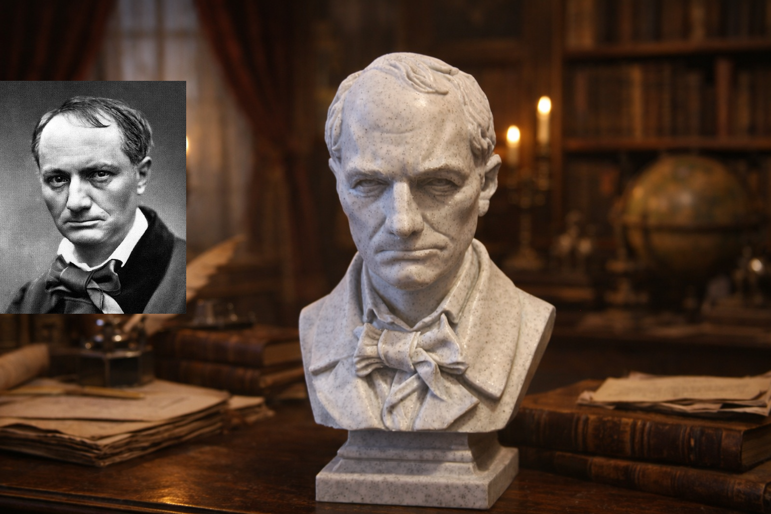 Charles Pierre Baudelaire – Bust