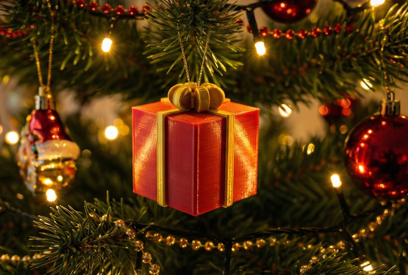 Christmas gift ornament