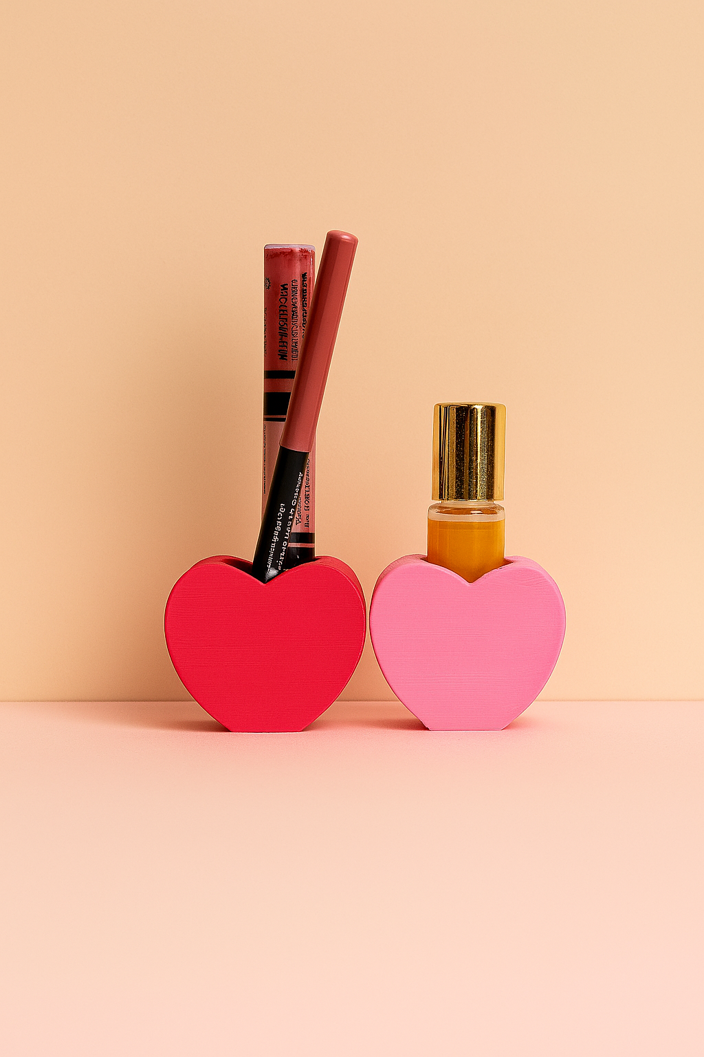 Heart-Shaped Makeup Organizer / Pen Holder