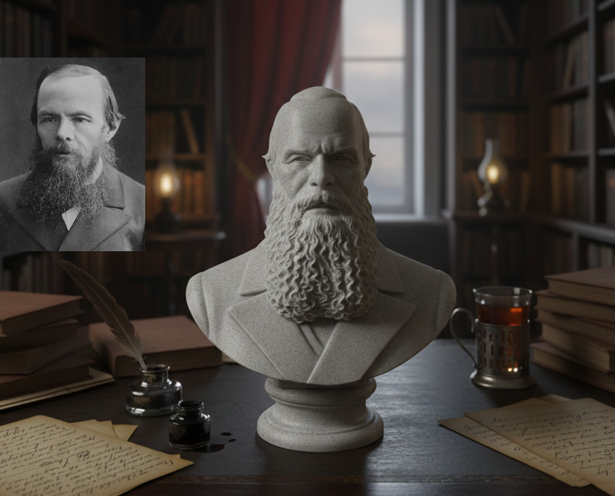 Fiodor Mikhaïlovitch Dostoïevski – Bust