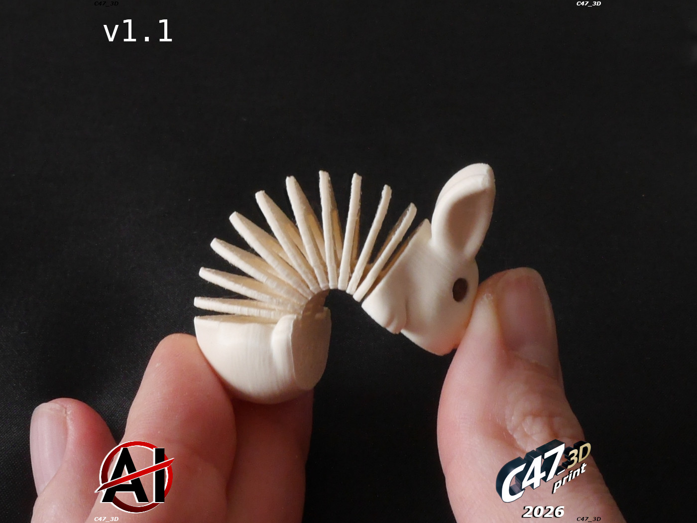 Miniatura 4 do modelo 3D Springy Bunny