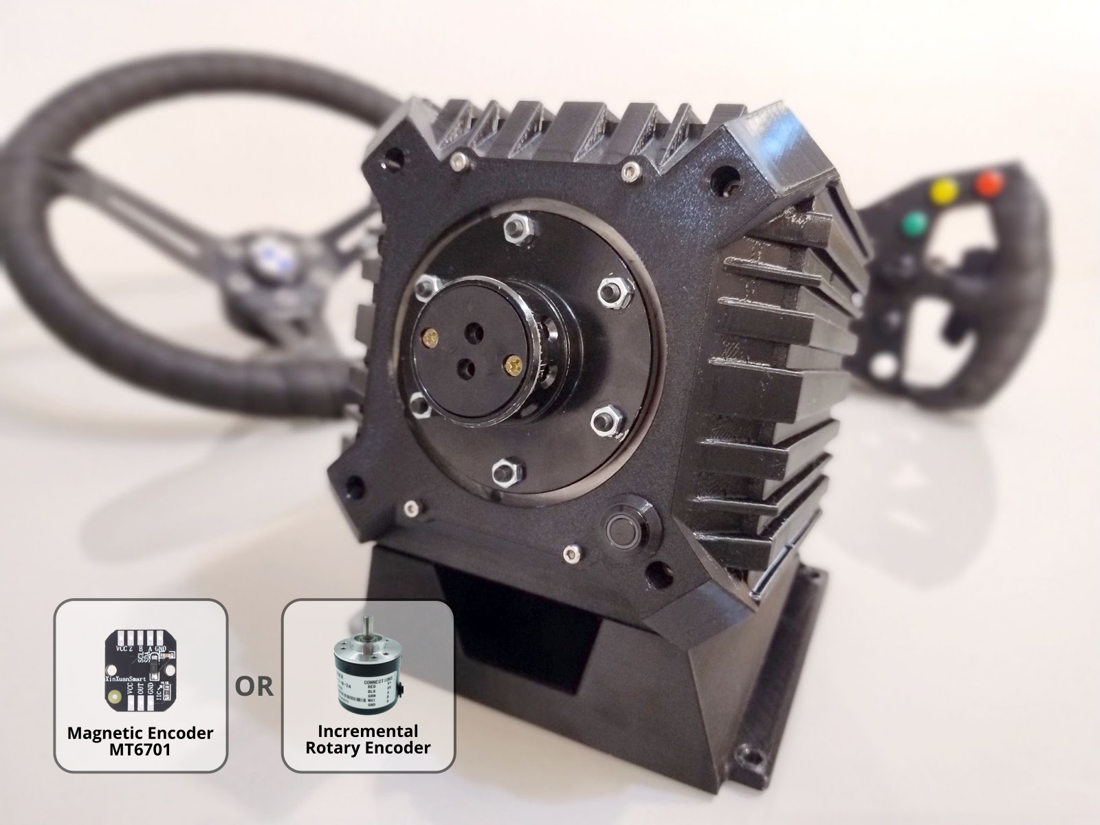 DirectForce Wheel (Direct Drive Steering Wheel - Hoverboard Motor)