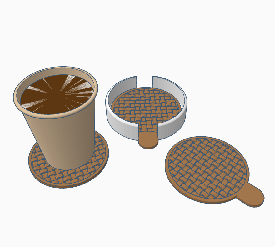 Coaster with Holder – Functional & Stylish! — miniatura 2