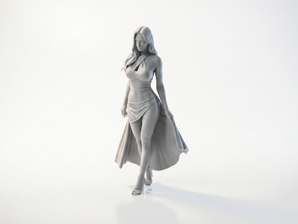 Elegant Woman Figurine Female Figure 3D Printable