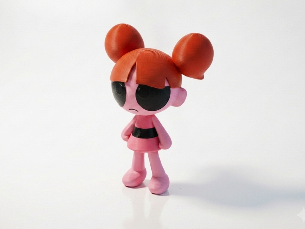 Blossom PowerPuff Girls Figurine 3D Printable