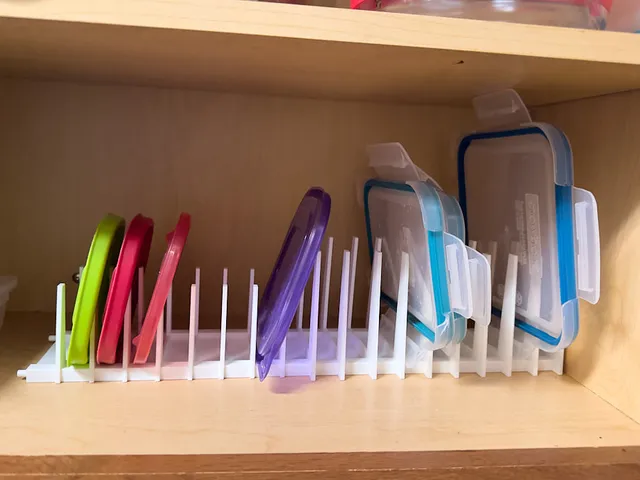 Food Container Lid Organizer