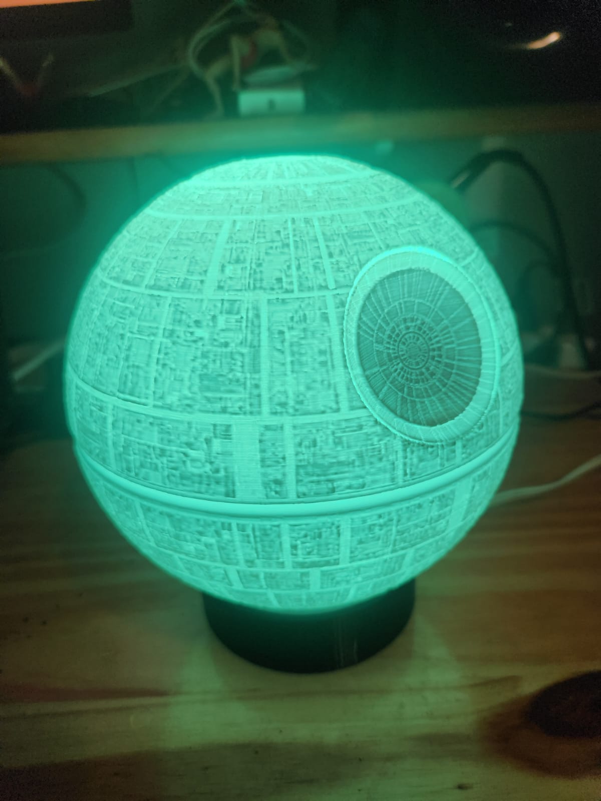 Death Star Lamp 17cm Stand for E14 socket