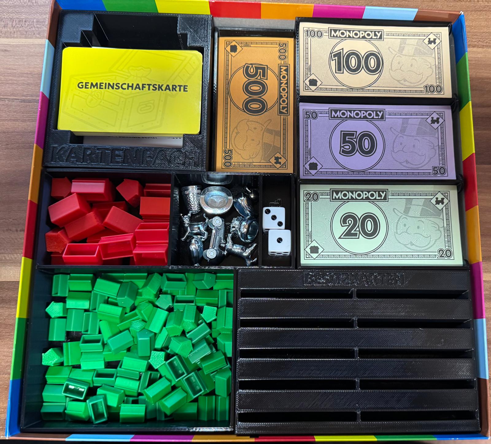 Monopoly Classic Box Inlay + Cardholder