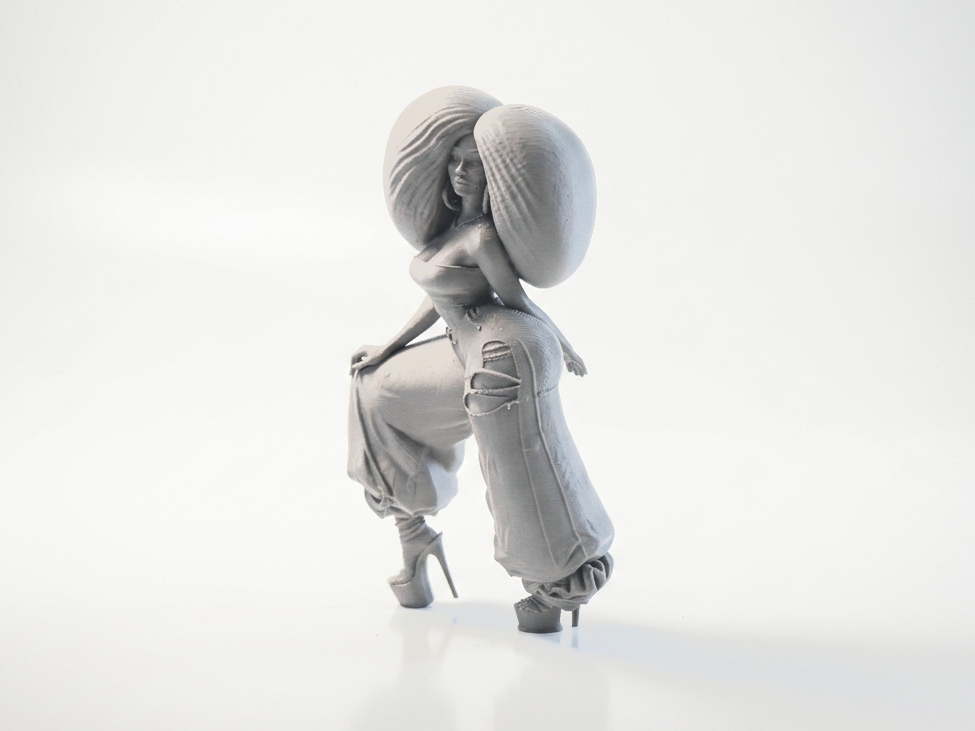 Afro Queen Figurine Woman Statue 3D Printable