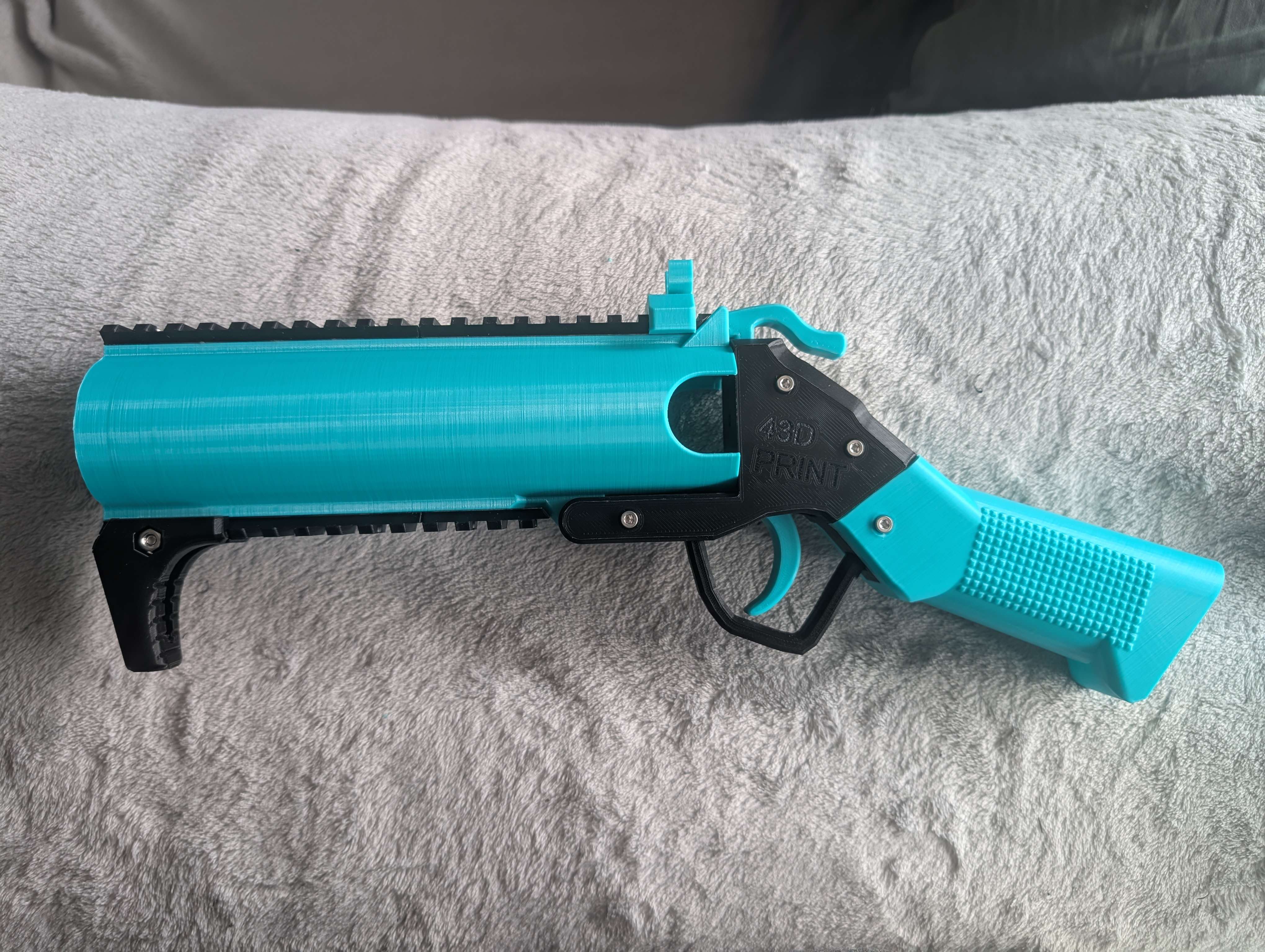 Grenade Launcher Airsoft 40mm - Barrel Extensions 3D model thumbnail