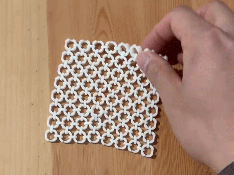 Miniatura 5 do modelo 3D Loop Link Fidget Fabric