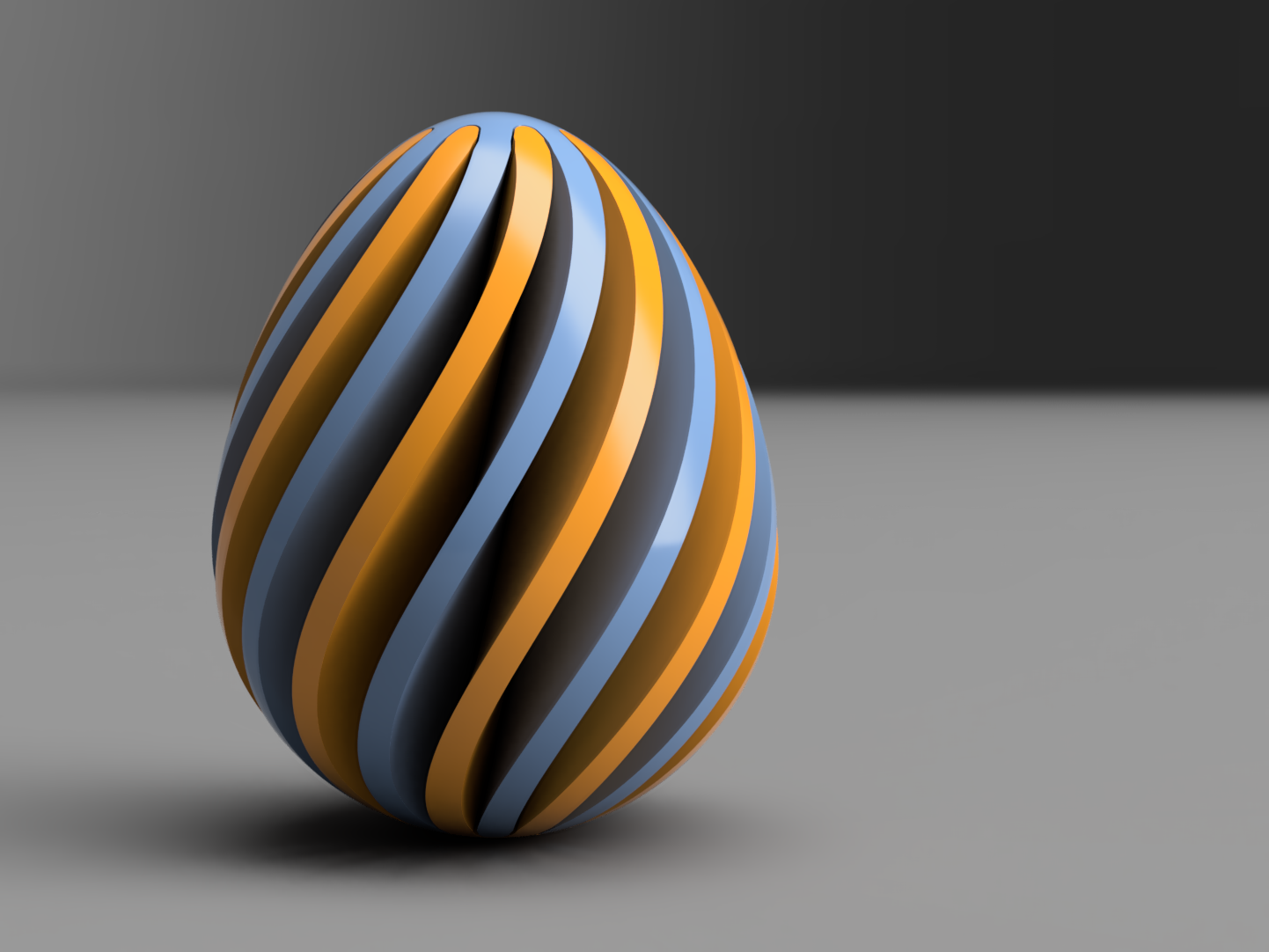 Miniatura 4 do modelo 3D Spiral Easter Egg