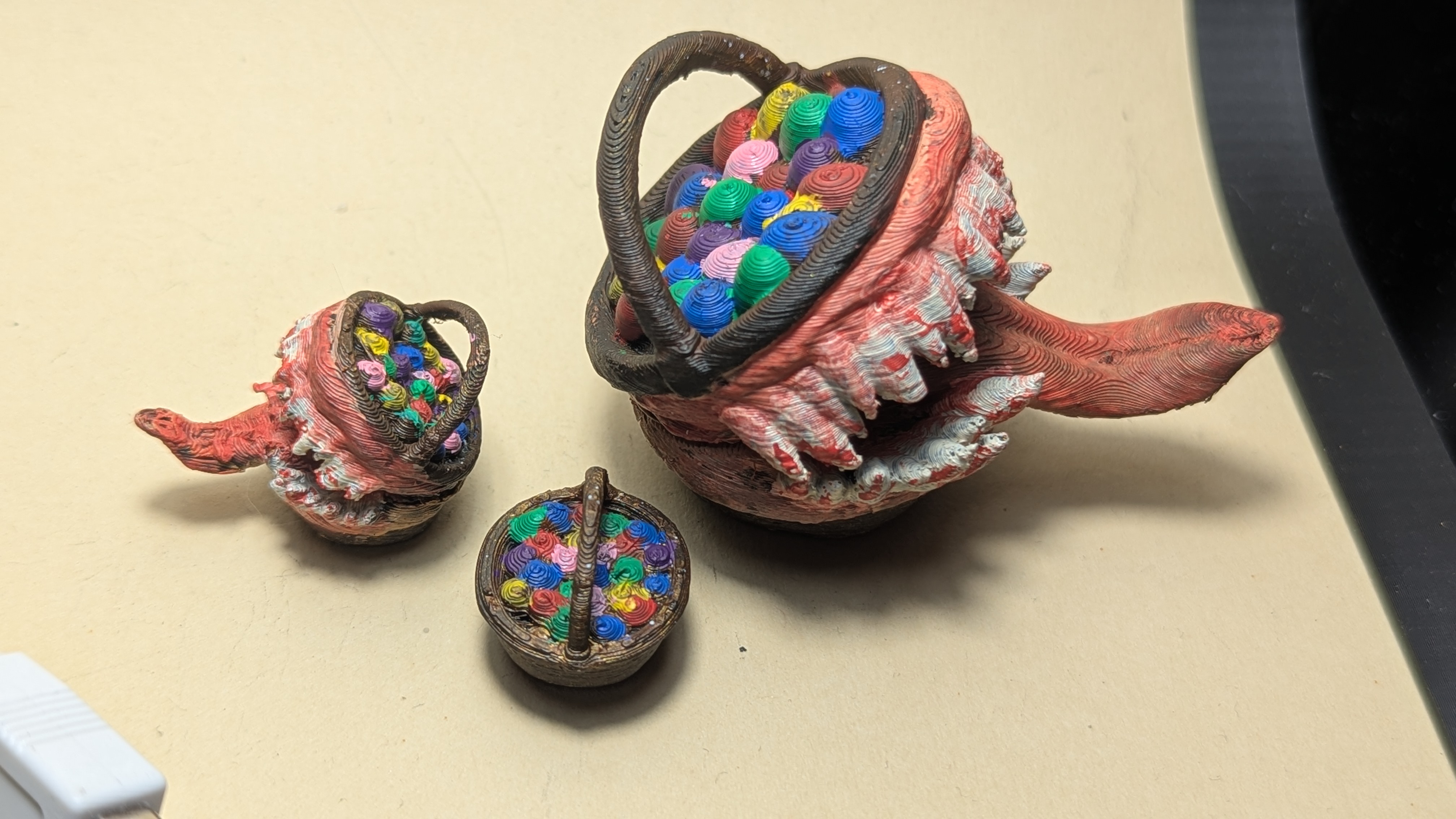 Easter Basket Mimic 17mm+ (DND / TTRPG)