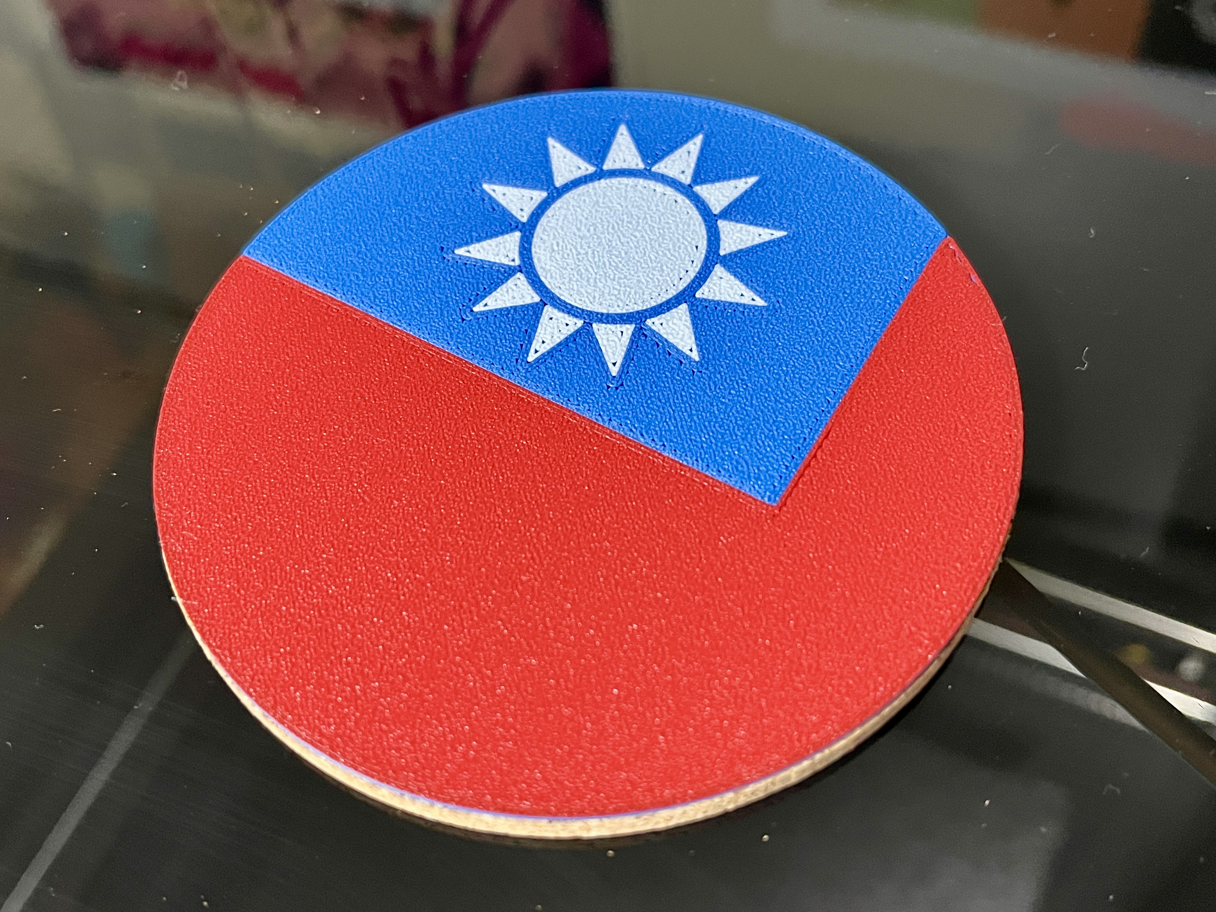 Taiwan - Flag Beer Coaster