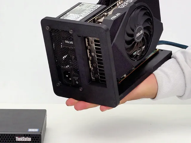 DIY Micro PCIe SlimSAS 8654 eGPU testbench