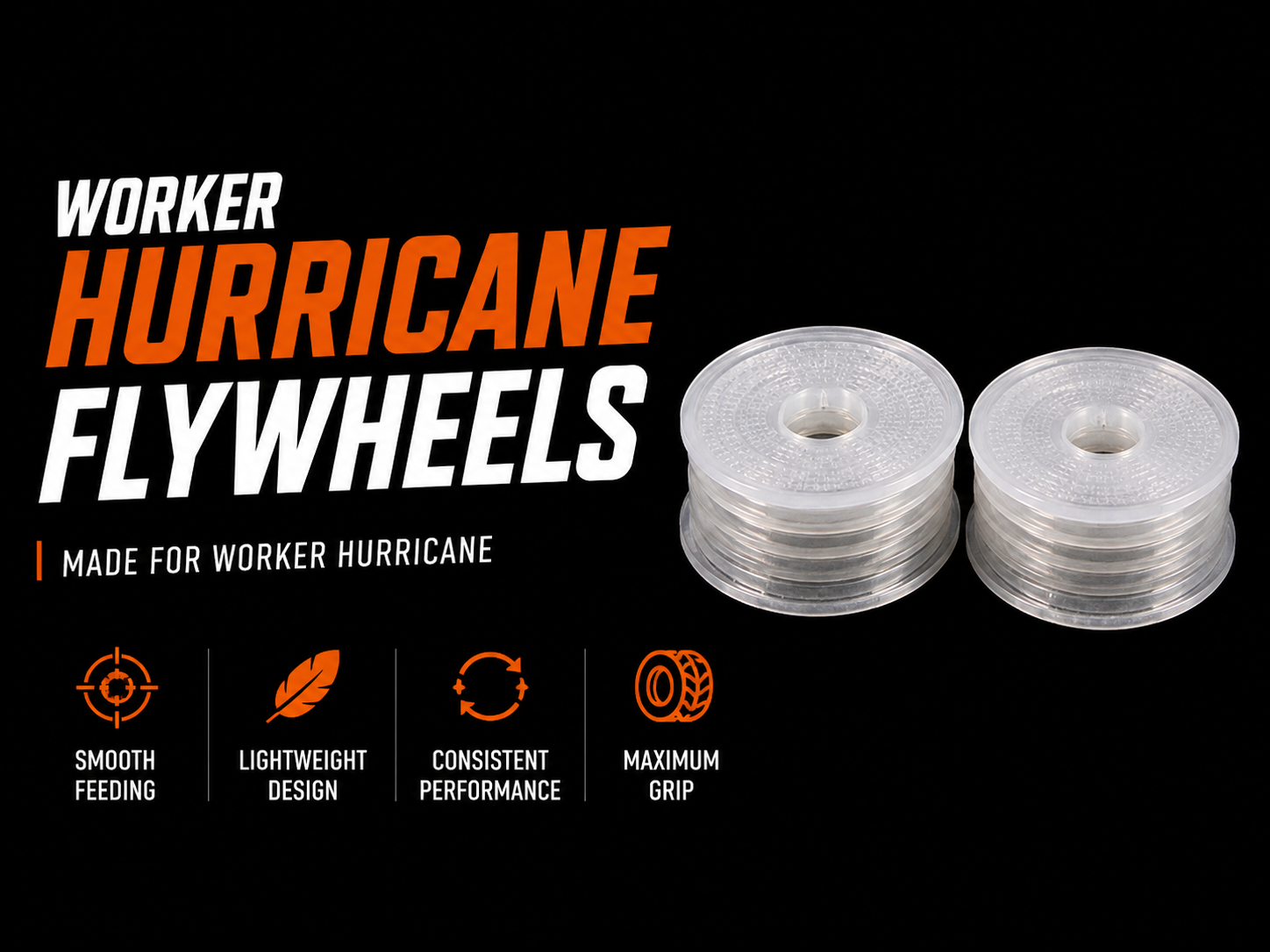 Worker Hurricane Flywheels Lightweight + High Grip
