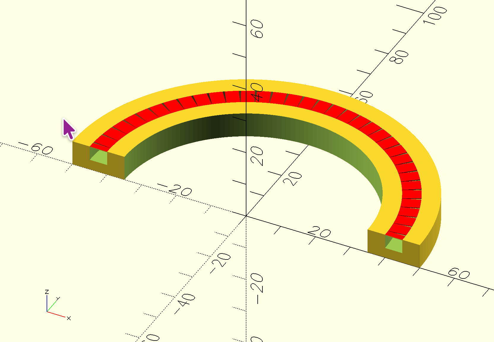 How to always have short bridges with complex shaped overhangs / gaps - OpenSCAD and others