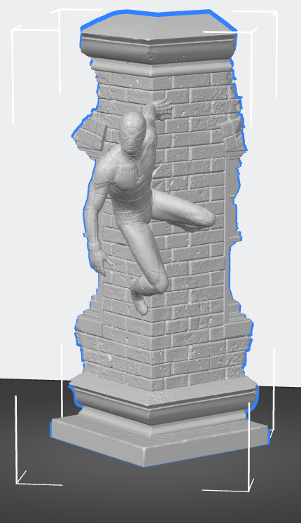 spiderman on wall