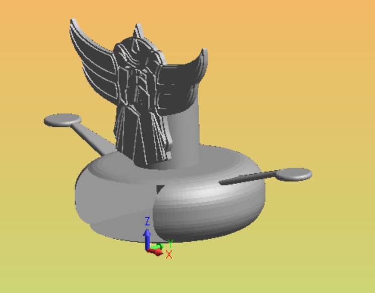 SUPPORT ONE BLADE GOLDORAK + VAISSEAU