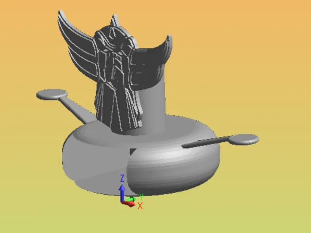 SUPPORT ONE BLADE GOLDORAK + VAISSEAU